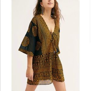 Free People Aztec print romper